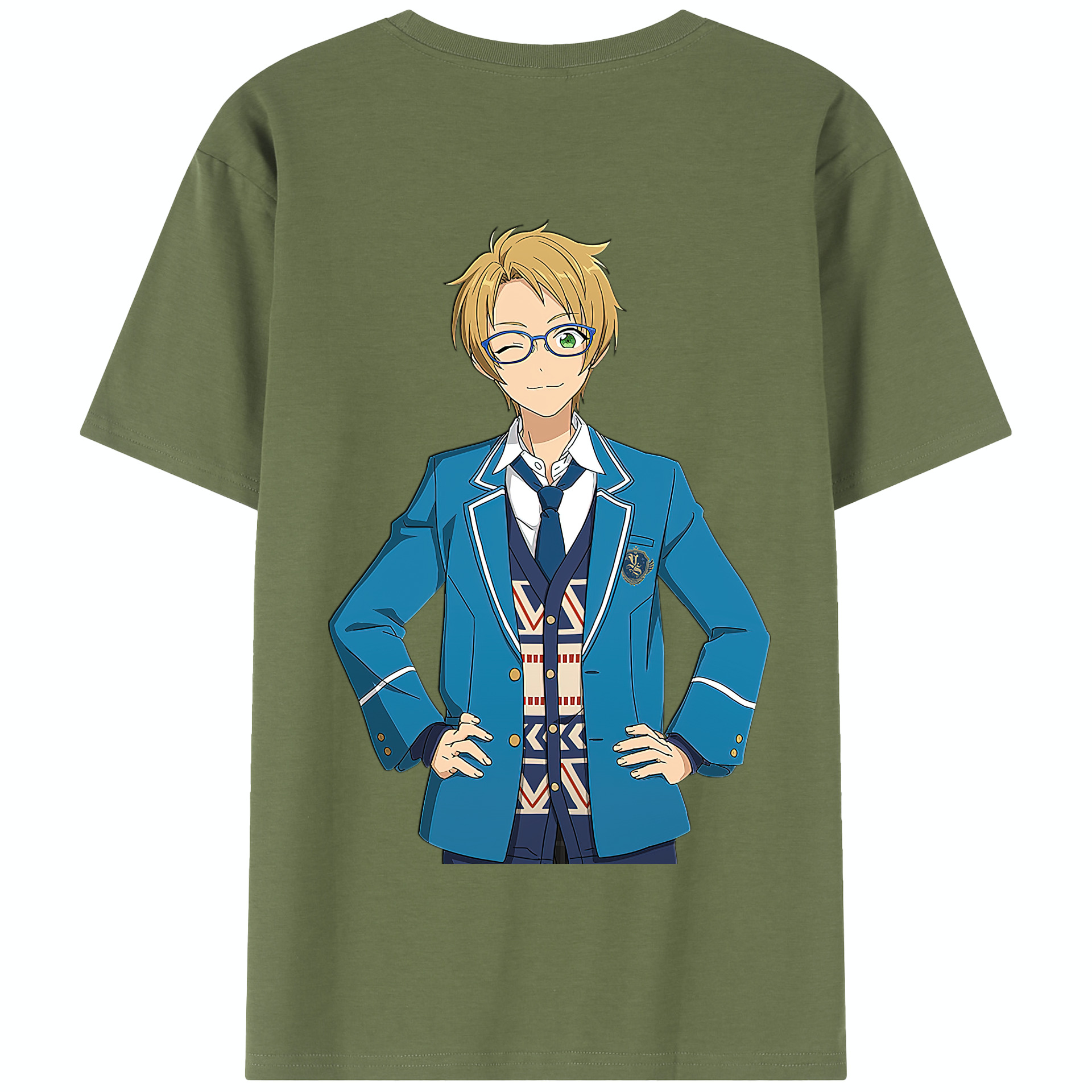 （画像用） あんさんぶるスターズ! Ensemble Stars 綿100％半袖Tシャツ（背面プリント）